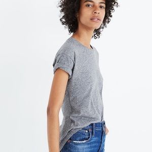 NWT MADEWELL WHIPER COTTON CREW NECK TEE, S